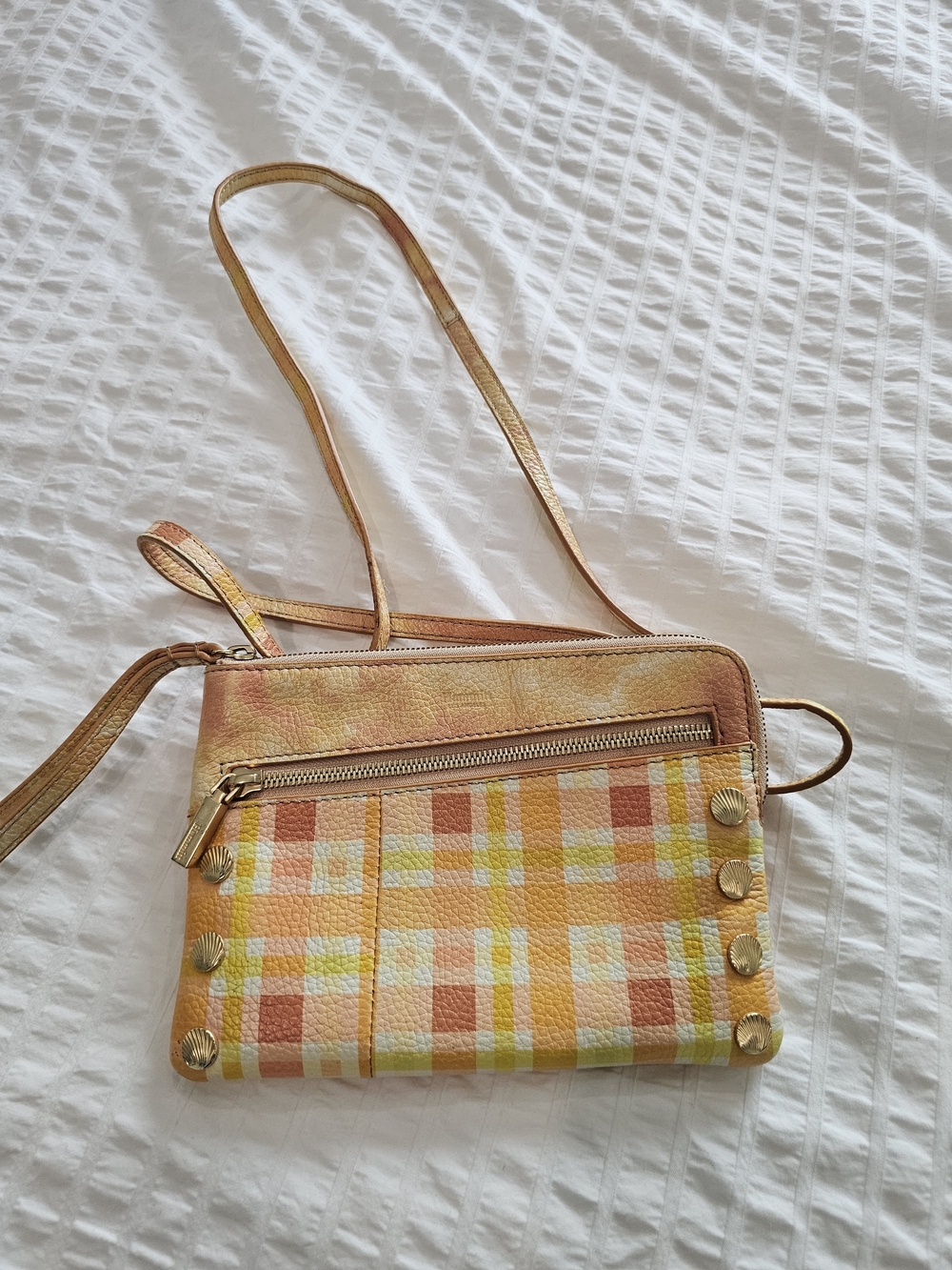 Hammitt - Marigold Mango Orange & Yellow Plaid Nash Small Crossbody Bag